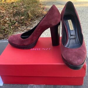 R&Renzi by GIANMARCO LORENZI  high heel burgundy shoes, Italian size 37